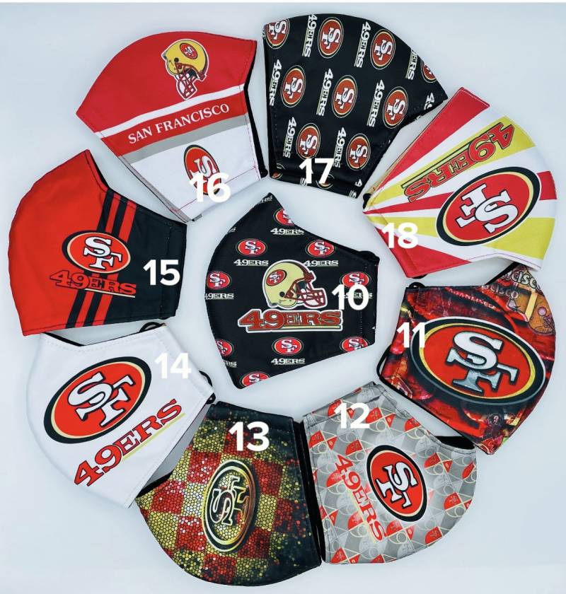 Nfl San Francisco 49Ers Hochwertige Gesichtsmaske, Sf Gesichtsmaske Für Erwachsene, Football Maske, Sportgesichtsmaske von Etsy - maskzitupshop