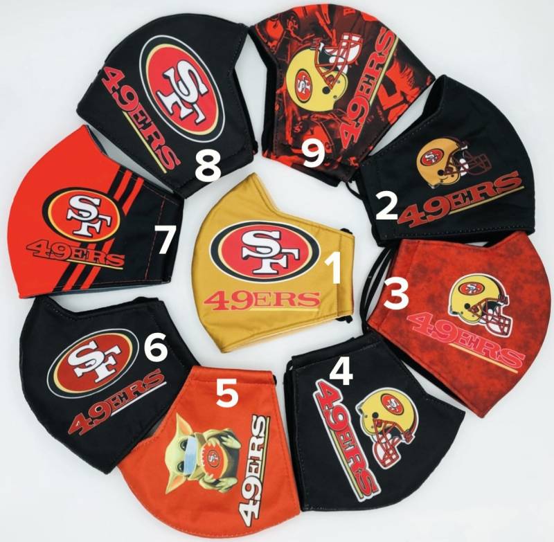 Nfl San Francisco 49Ers Hochwertige Gesichtsmaske, Sf Gesichtsmaske Für Erwachsene, Nfl-Gesichtsmaske, Sportgesichtsmaske von Etsy - maskzitupshop