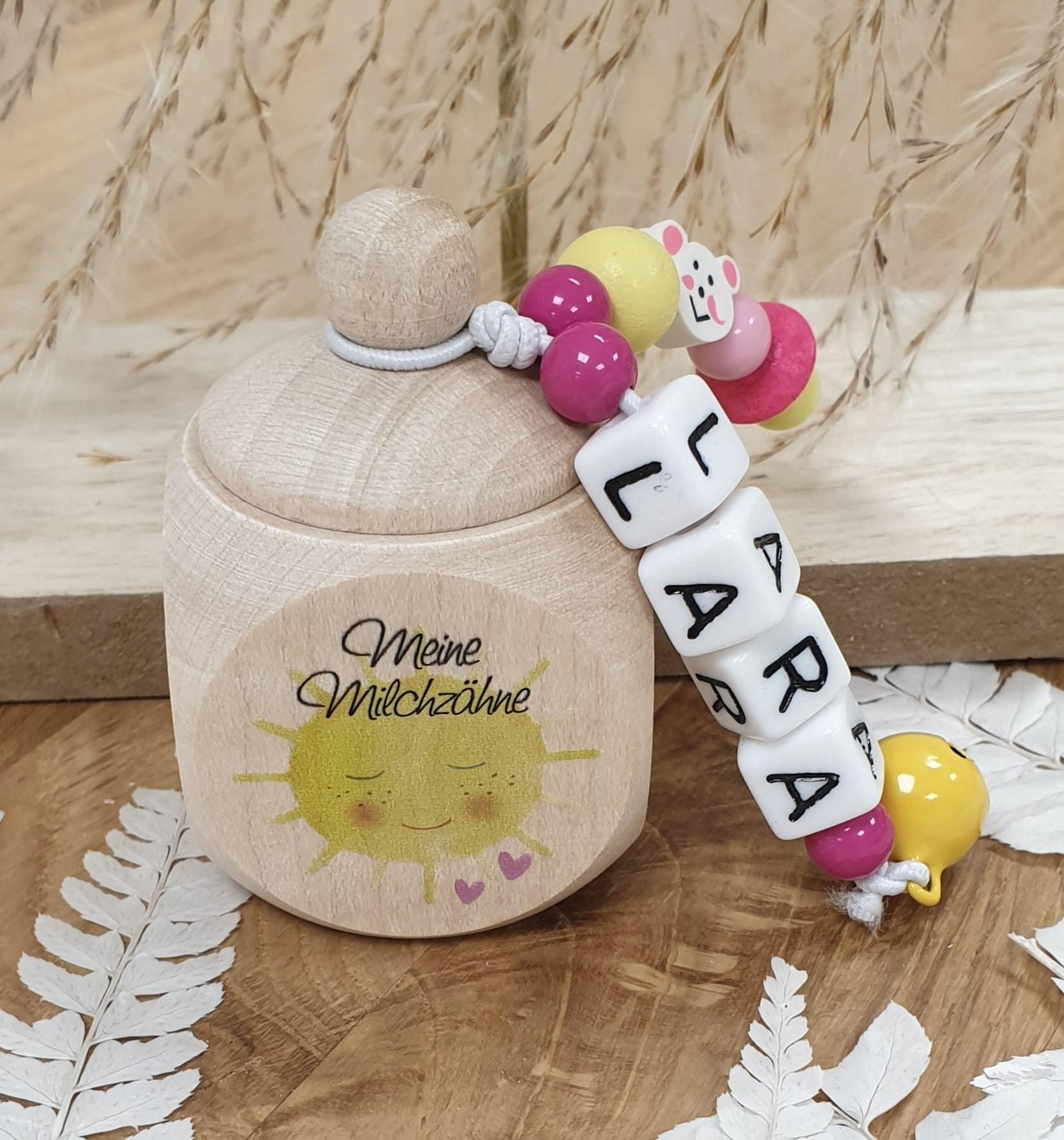 Zahndose Aus Holz Sonne - Personalisiert Zur Aufbewahrung Der Milchzähne von Etsy - meinkerzenshop