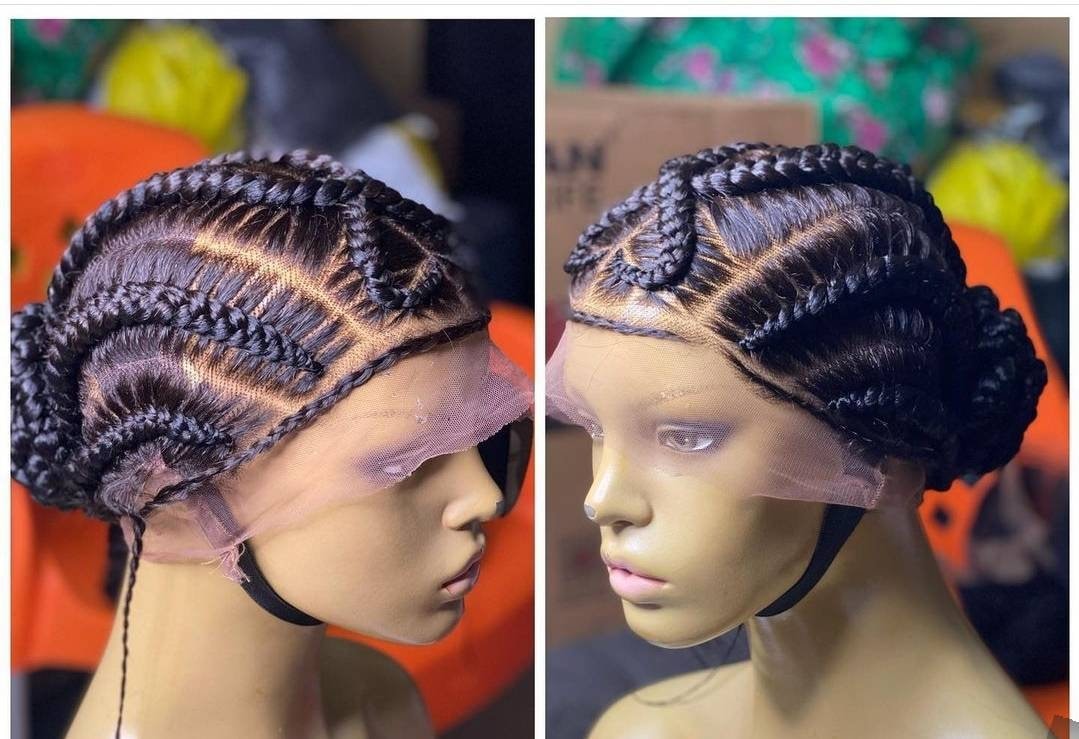 Geflochtene Perücke, Cornrow Perücke Box Geflochtene Ombre Perücken Leidenschaft Twists Faux Locs Goddess Senegalese Lace Front von Etsy - merithairs