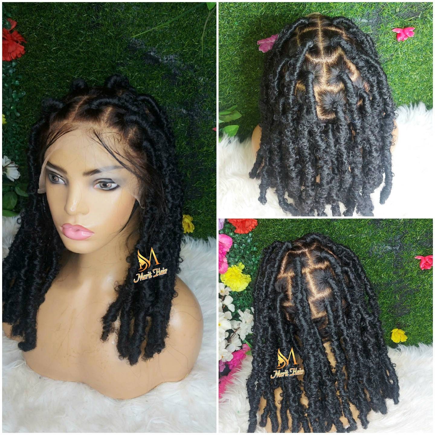 Volle Spitze Butterflylocs Perücke, Dreadlocks Perücke Göttin Dreads Weiche Geflochtene Leidenschaft Twists von Etsy - merithairs