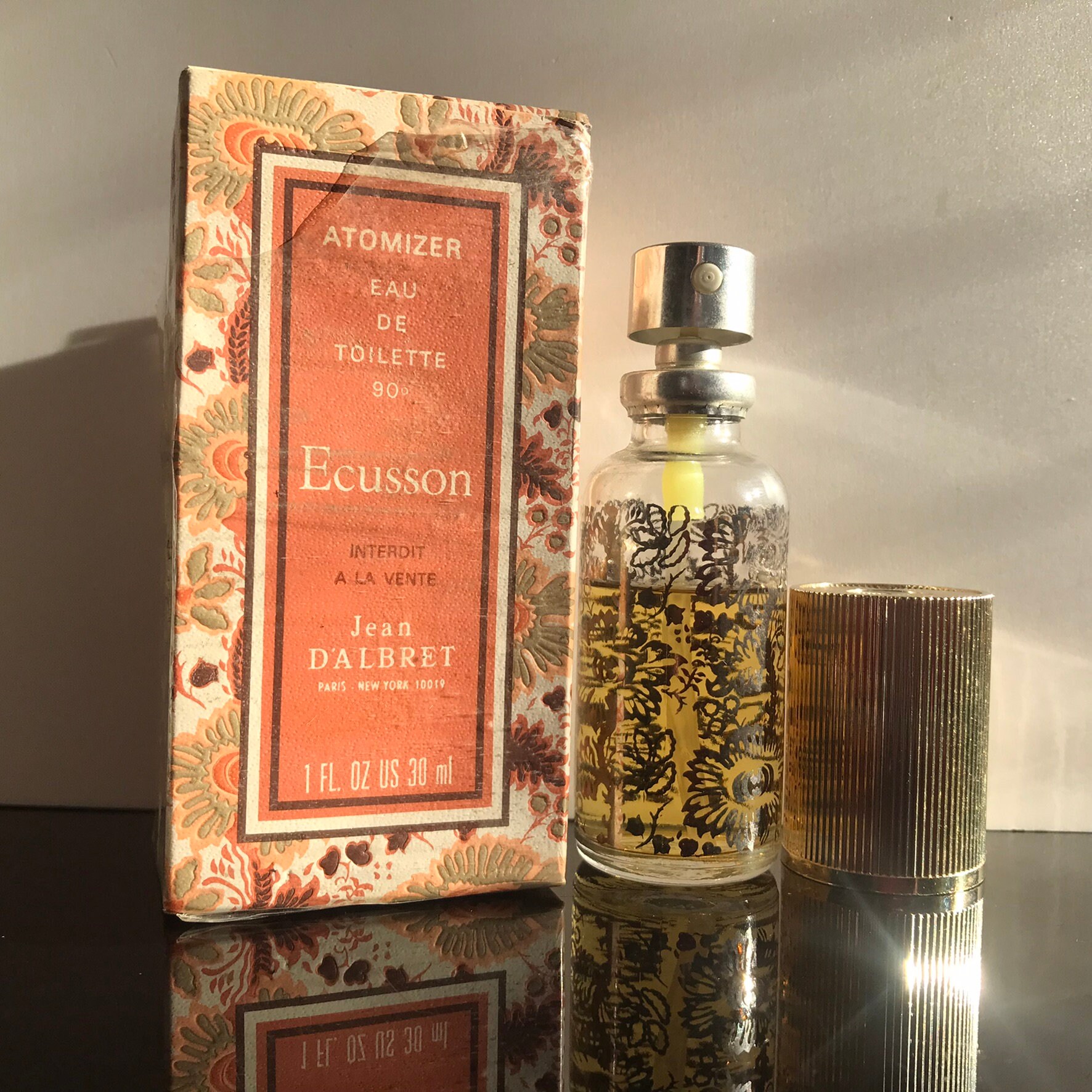 Jean D'albret - Ecusson | 1947 Eau De Toilette 30 Ml Vapo Rarität, Vintage Ref. 439 75 Jahre Altes Parfüm von Etsy - miniperfumes