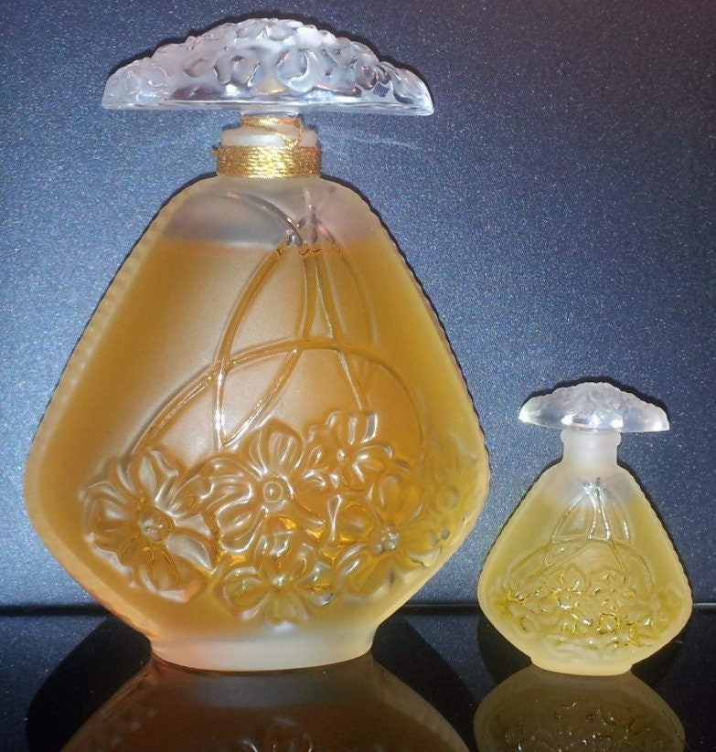 Lalique Cristal Collection | 1995 - Jasmin 60 Ml + Extrait Mini 4, 5 2x Pures Parfüm Edition Limitée von Etsy - miniperfumes