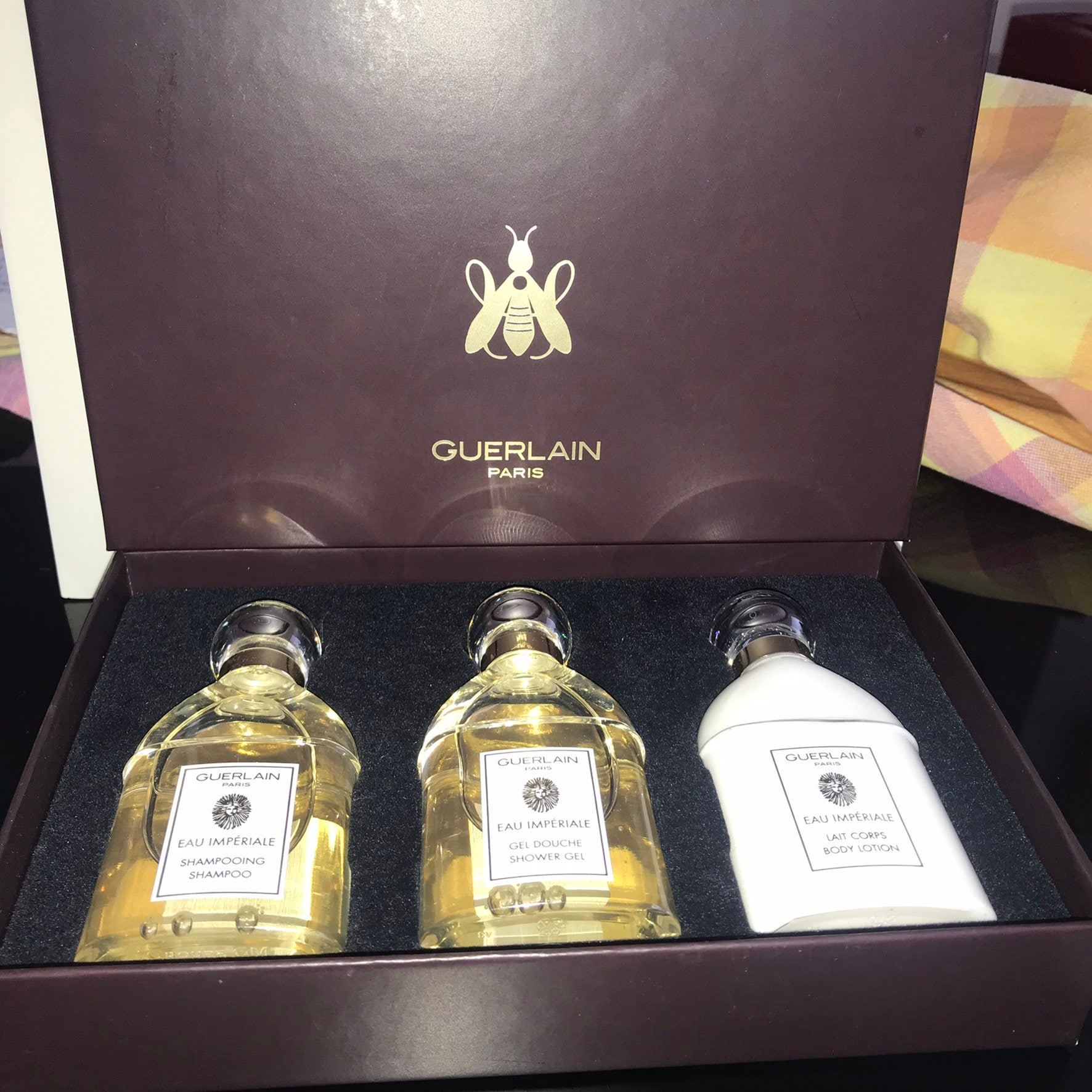 Sammler-Flasche Guerlain Set Coffret - Eau Imperiale 3 X 50 Ml Duschgel-Shampoo-Bodylotion Mit Box Weihnachtsgeschenk Für Sammler von Etsy - miniperfumes