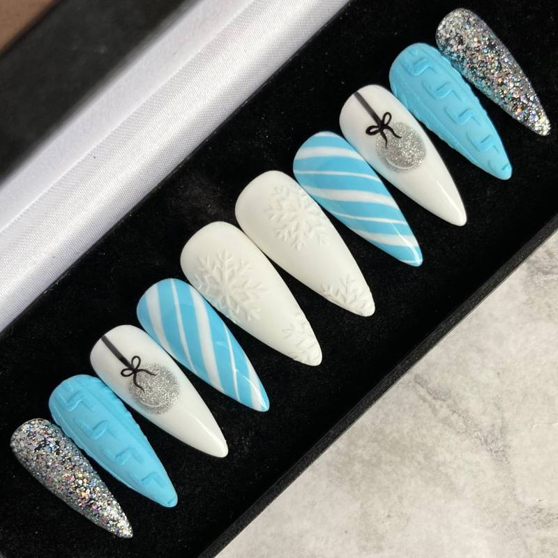 Winterwunderland - Press-On Nails von Etsy - msknails