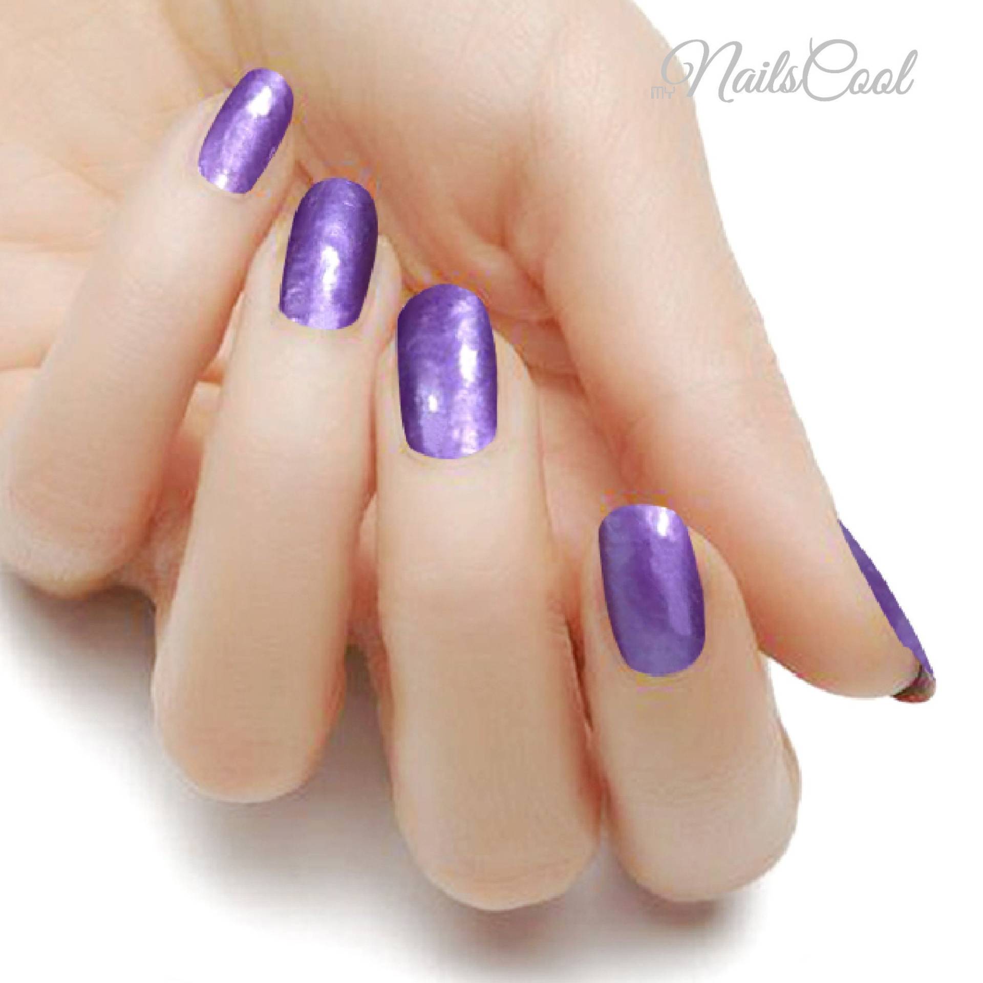 Solid Lila Farbe Violet Perlig Luster Echter Nagellack Streifen Nail Art Wraps Street 18 Strips von Etsy - myNailsCool