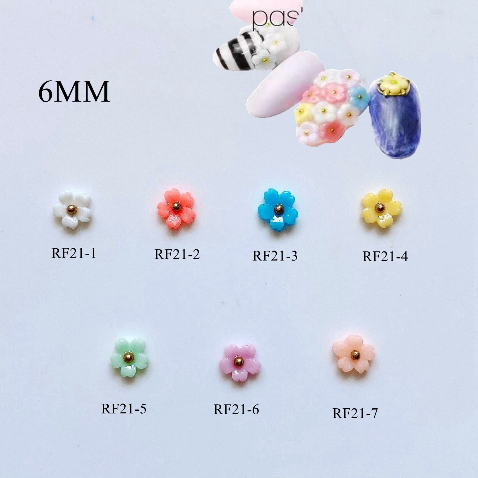 30Pcs Süße Nagel Kunst Harz Blume Form Dekoration Diy Nail Art Versorgung Rf21 von Etsy - nailartfairy