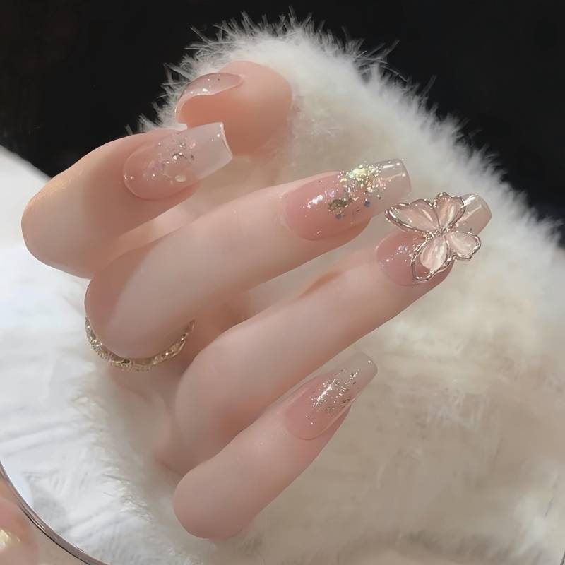 Diamond Dust - Selbstgemachte Nägel Zum Aufpressen von Etsy - nailauraDE