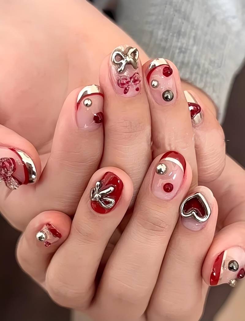 Valentines - Selbstgemachte 3D-Nägel von Etsy - nailauraDE