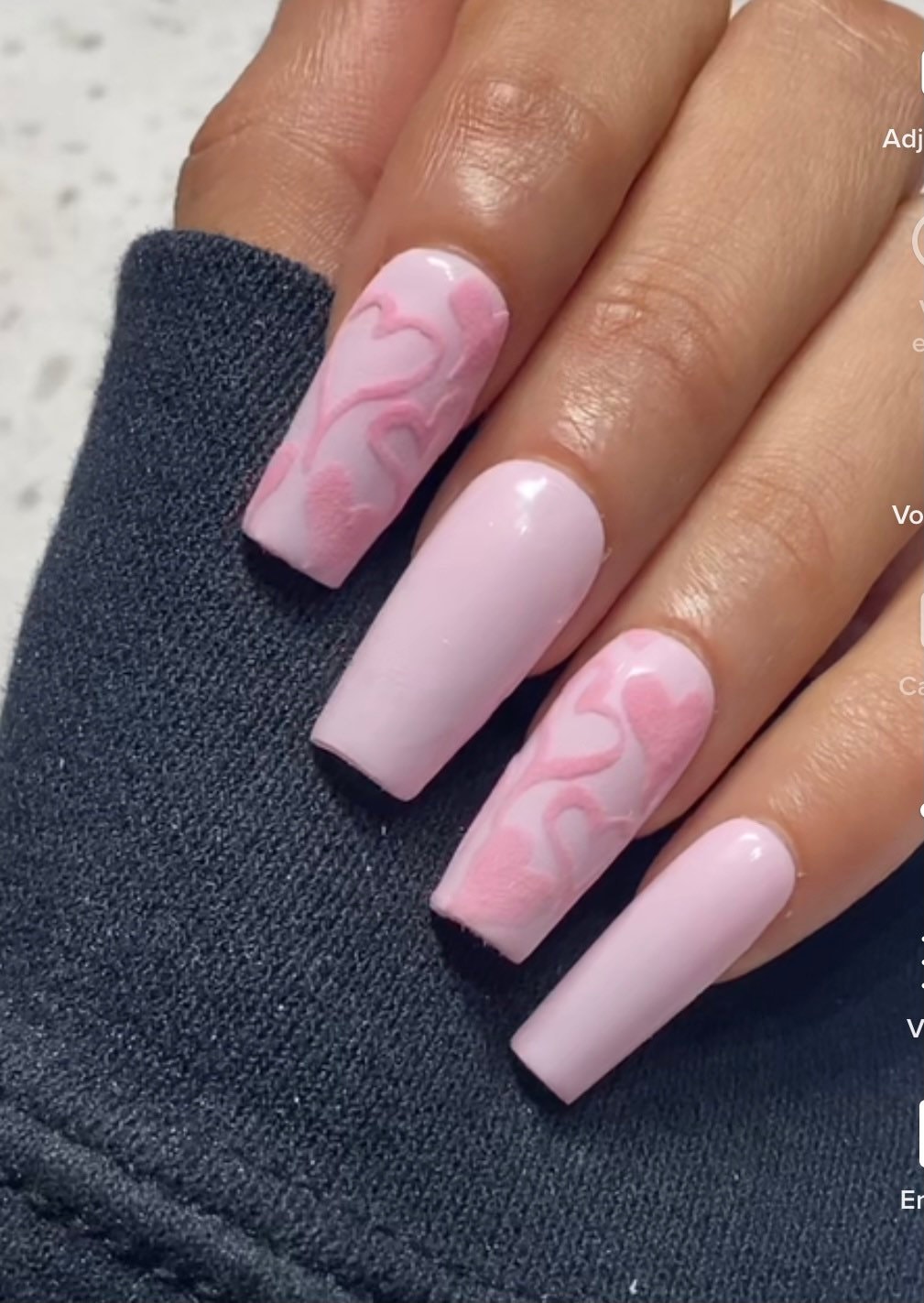 Sugar Heart Pink Press On Nails/Valentinstag von Etsy - nailsbysimw