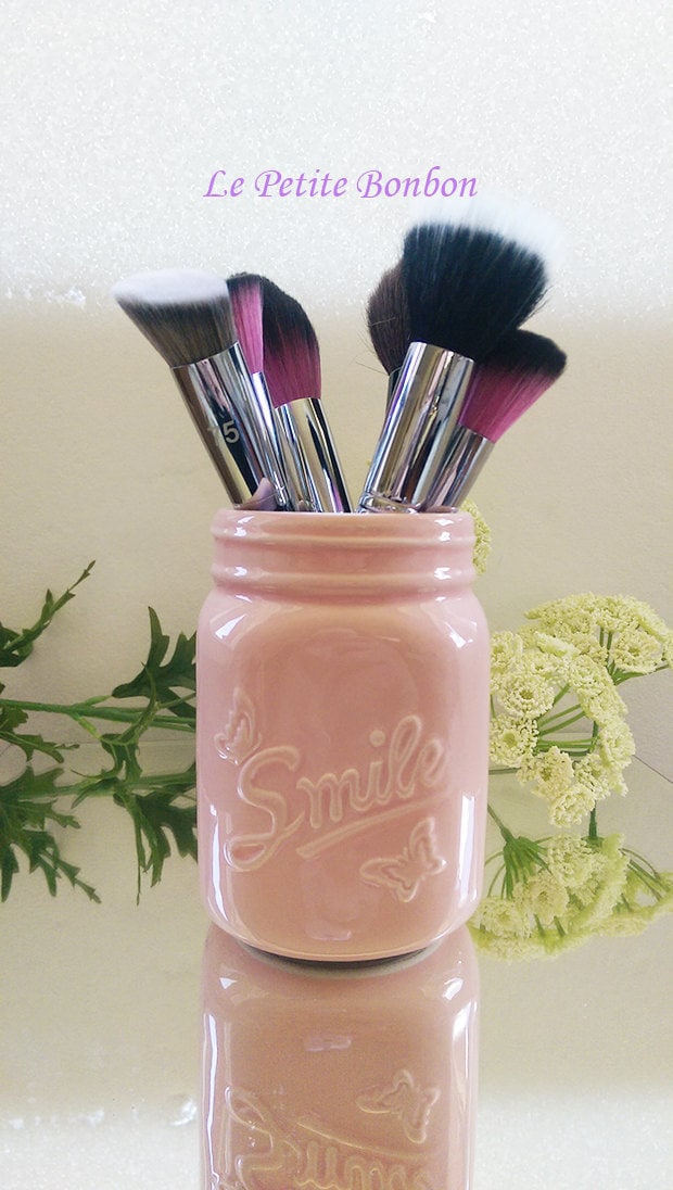 Machen Sie Bürste Halter Einmachglas Keramik Baby Rosa Babyblau Machen Sie Bürste Halter Einmachglas Keramik Baby Rosa Babyblau von Etsy - newyorkcrafts