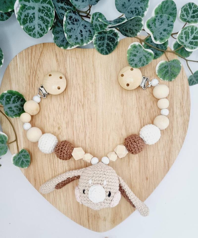 Schlappohr Hase Kinderwagen-Kette Handarbeit Gehäkelt von Etsy - ninogurumi