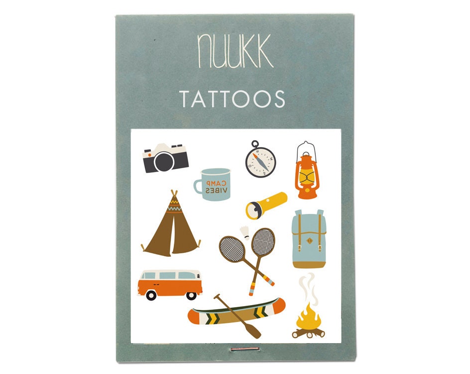 Temporäres Tattoo - Camping von Etsy - nuukk