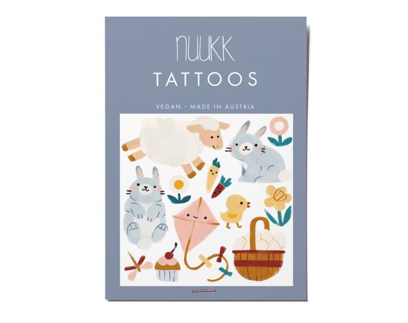 Temporäres Tattoo - Frühlings-Tiere von Etsy - nuukk