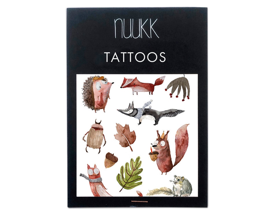 Temporäres Tattoo - Herbstwald Temporäres Tattoo - Herbstwald von Etsy - nuukk