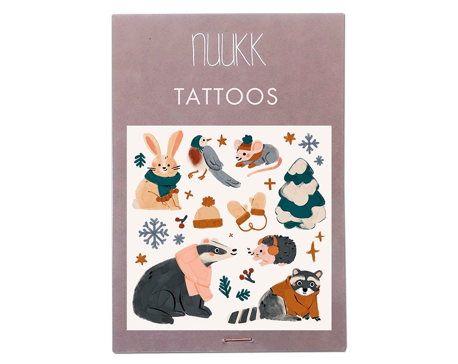 Temporäres Tattoo - Mützen & Schals von Etsy - nuukk