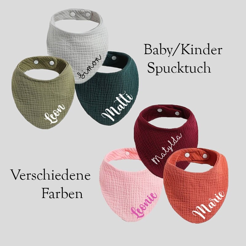 Musselin Spucktuch, Lätzchen Für Baby/Kind, Personalisiert von Etsy - oLEDoFrames