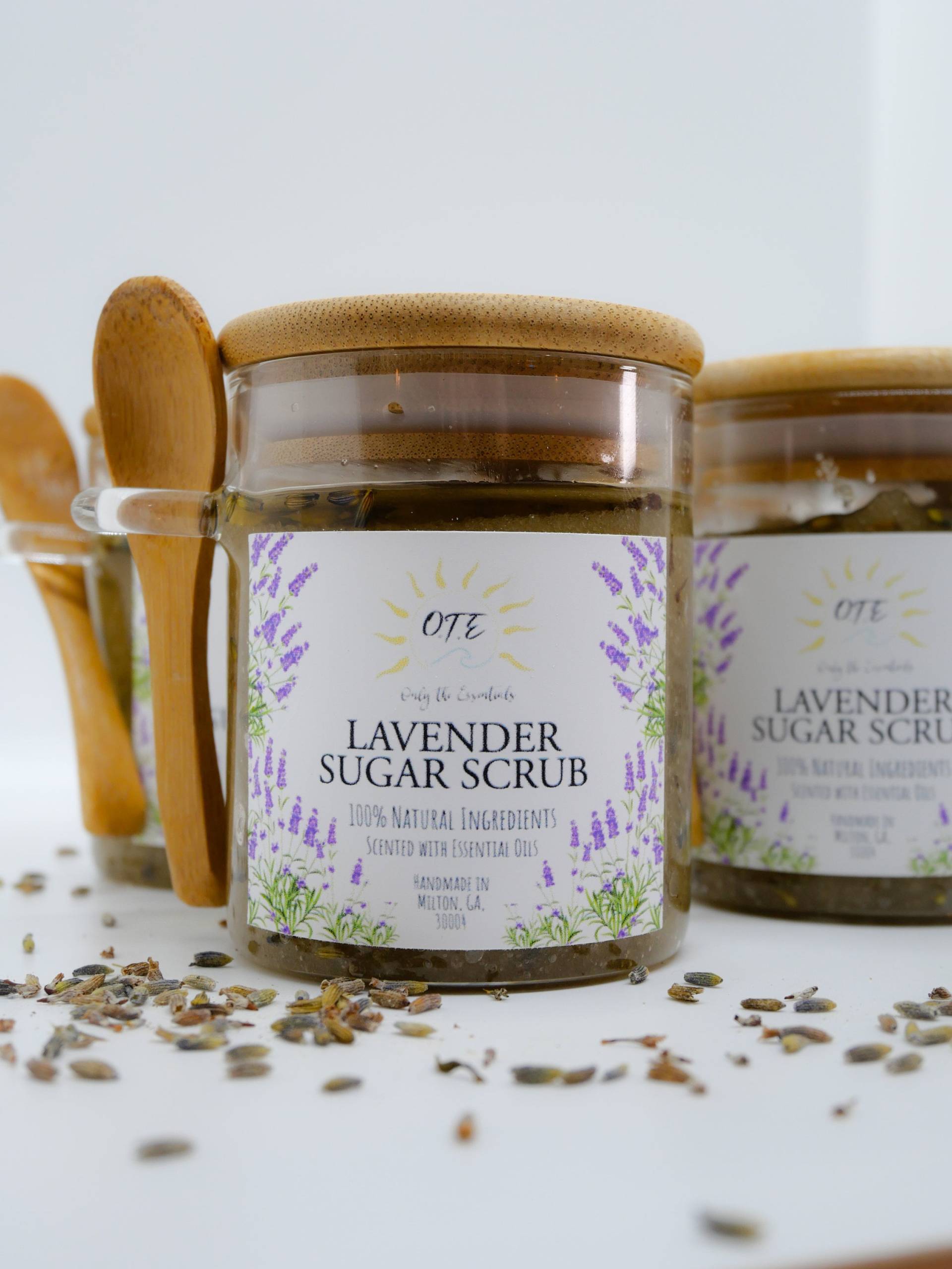 Natürliches Lavendel-Zucker-Körperpeeling von Etsy - onlytheessentialsllc