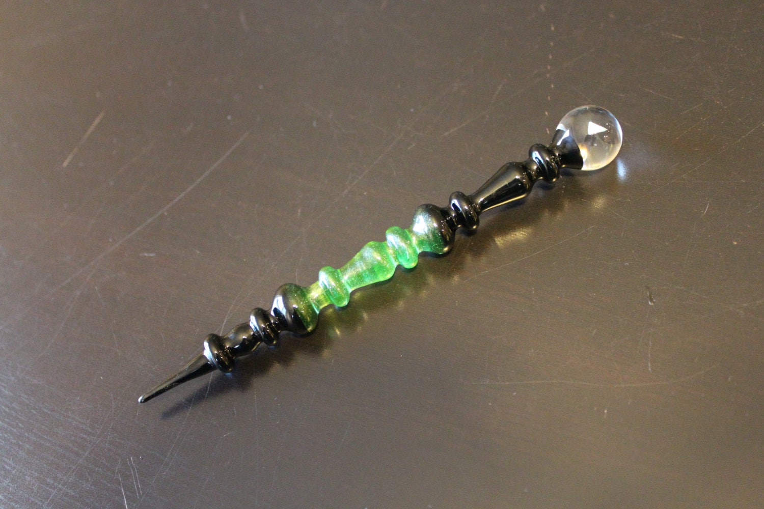 Opal Green Stardust | Green Sparkle Kunst Glas Parfüm Dauber, | Eingefaßt Opal Green Stardust | Green Sparkle Kunst Glas Parfüm Dauber, | Eingefaßt von Etsy - organicglassworks