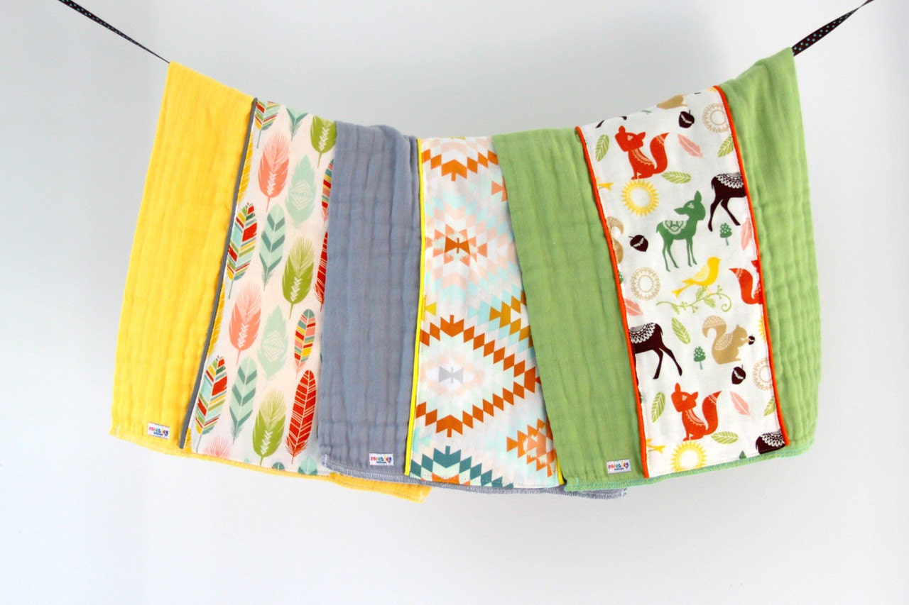 Baby Spucktuch 3Er Set, Waldfedern Aztek, Handgefärbte Spucktücher, Geschenk, Essentials, Neugeborenen Baby Spucktuch 3Er Set, Waldfedern Aztek, Handgefärbte Spucktücher, Geschenk, Essentials, Neugeborenen von Etsy - owesley