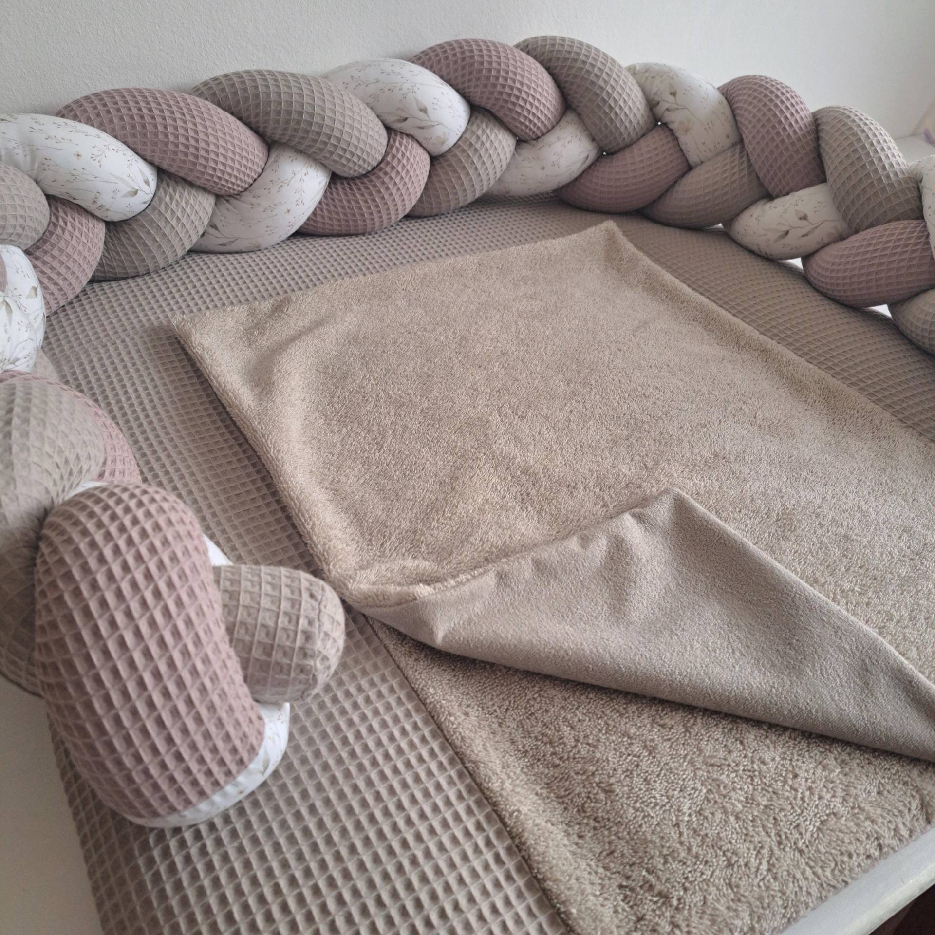 Wickelauflage Set Taupe Bezug Wickelunterlage Wickelauflagenbezug Rosa von Etsy - pankinbed