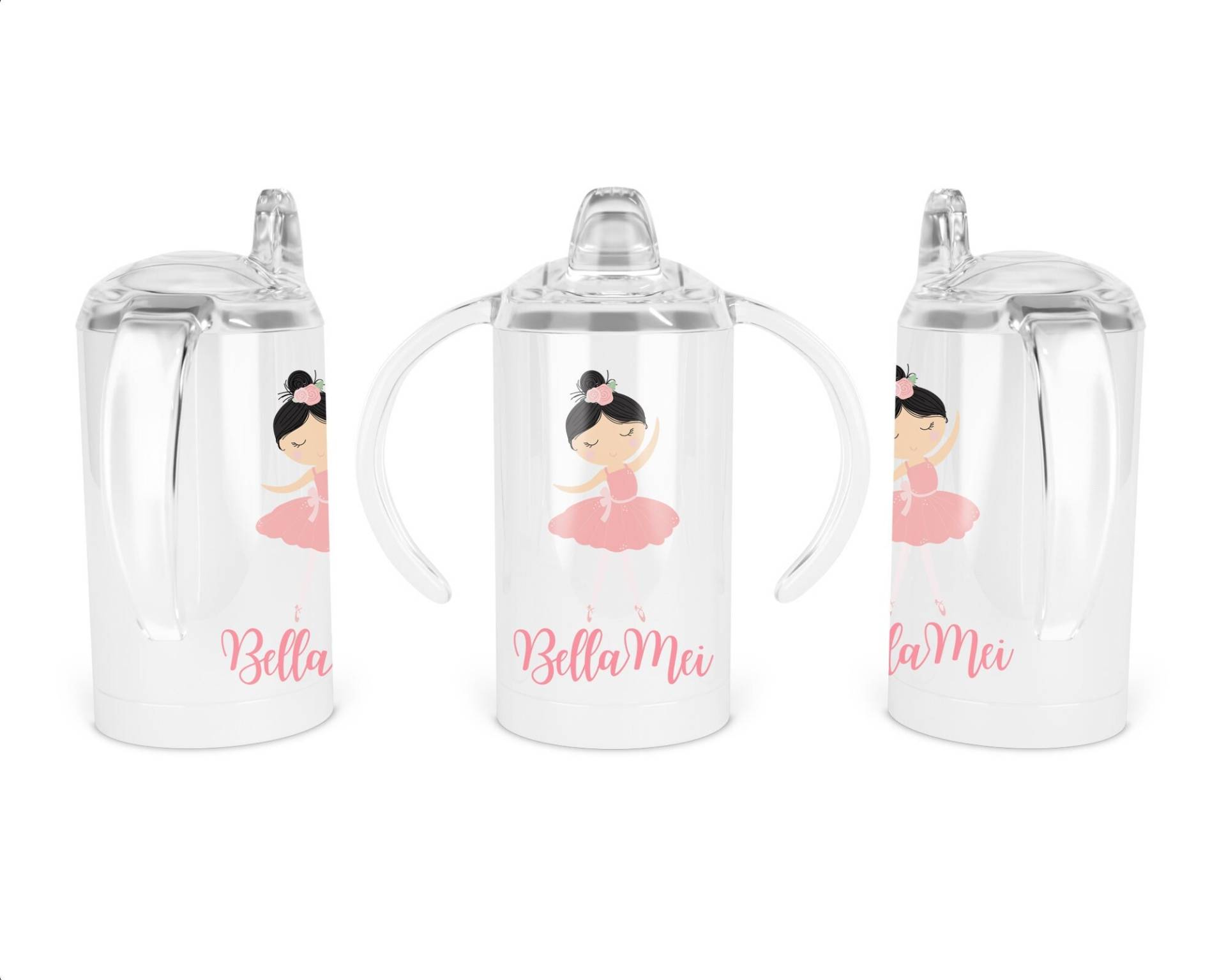 Personalisierte Ballerina Sippy Tassen Für Kleinkinder, Benutzerdefinierte Tasse Kinder, Geschenk Tochter, Kleinkind Geschenk, Edelstahl Tumbler von Etsy - pinkbow89