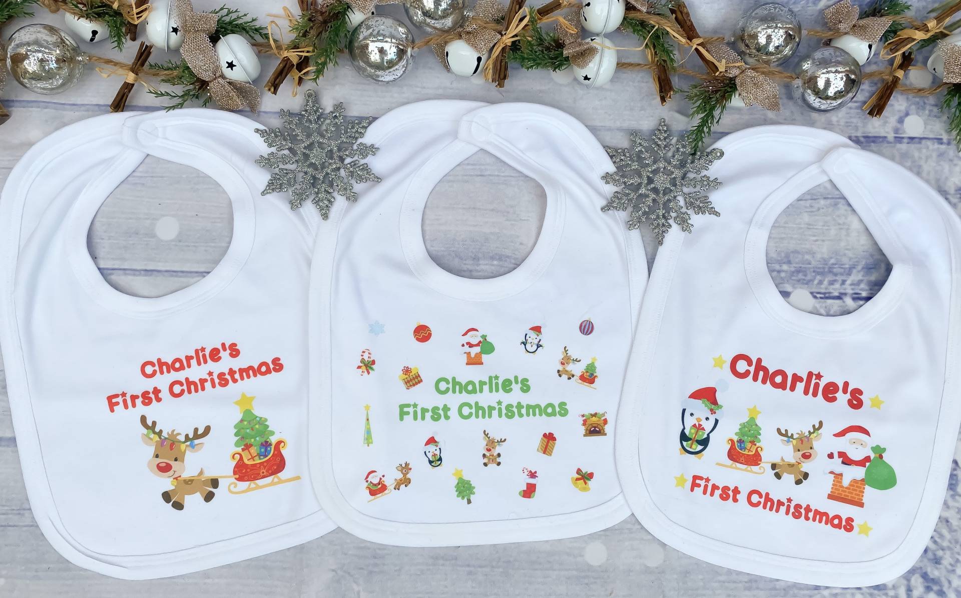 Personalisiertes Weihnachtslätzchen - Lätzchen Mit Wunschtext von Etsy - printsparkleshine