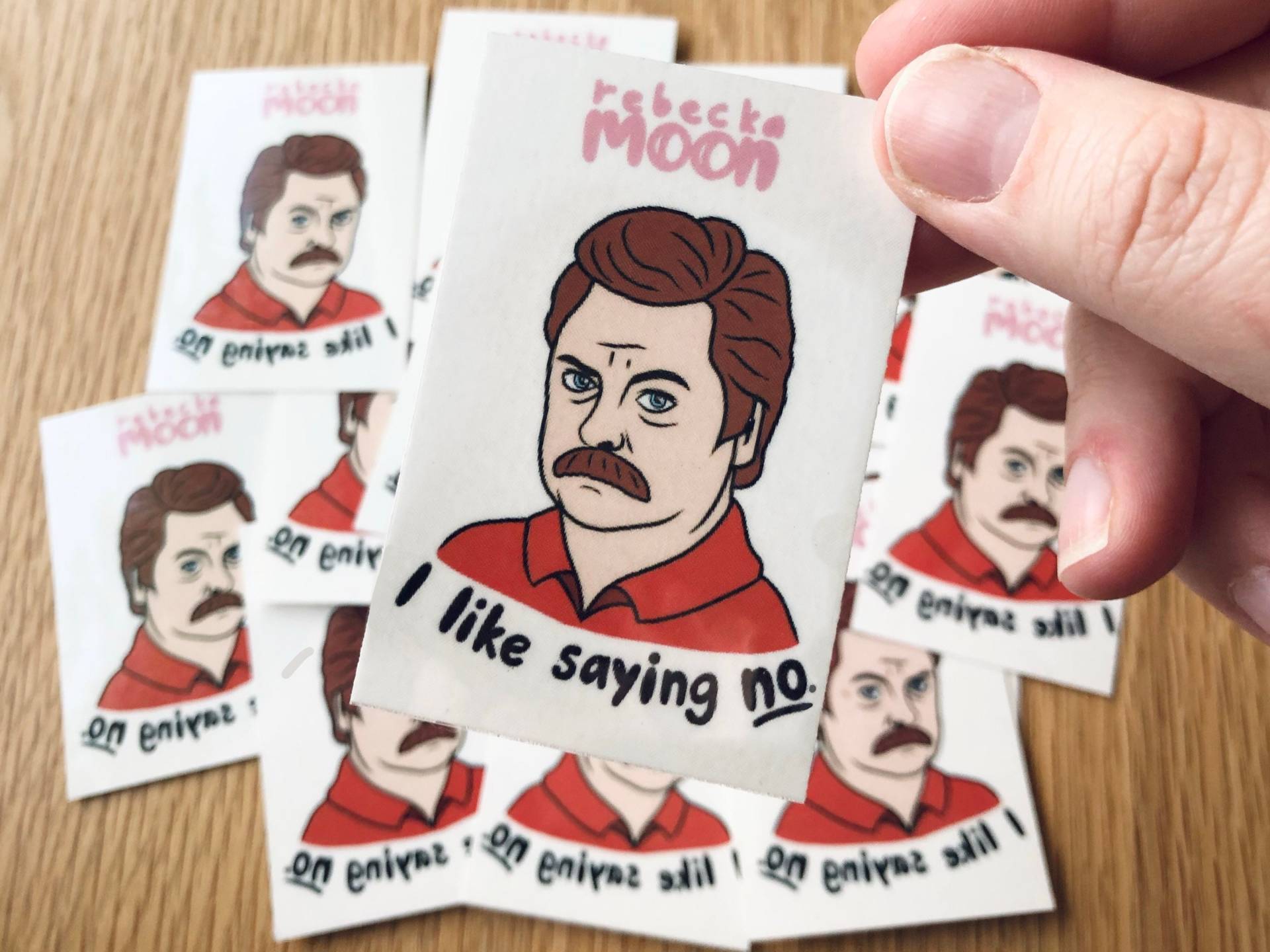 Ron Swanson, Ein Schwanengesang | Temporäres Tattoo Parks Und Freizeit Rec von Etsy - rebeckamoon