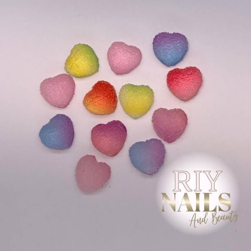 Regenbogen Candy Love Herz Süß Nailart Charms Riynails von Etsy - riynails