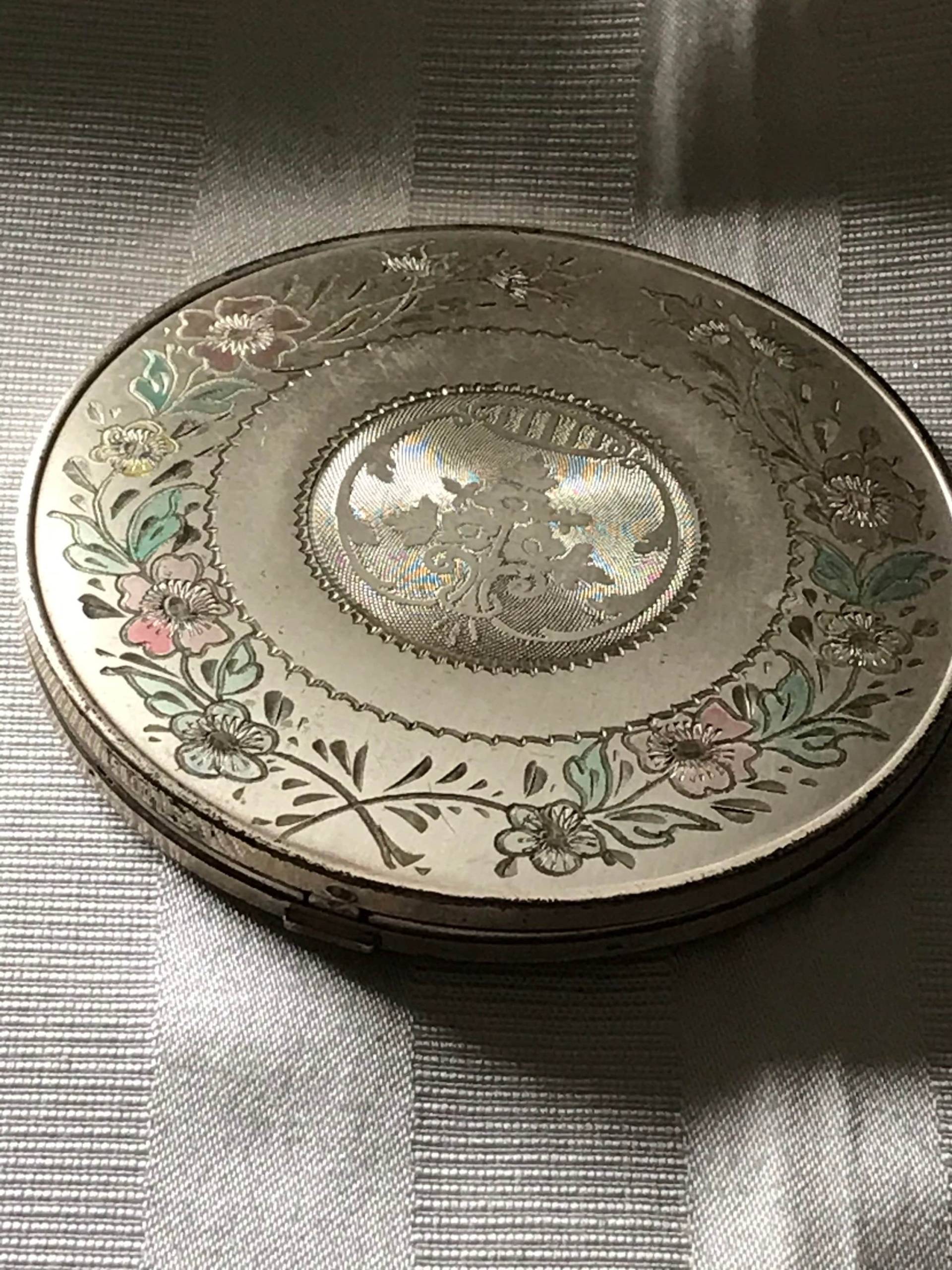 sterling Silber Vintage Compact/Makeup 1950Er Jahre Ss von Etsy - saltydogvintage