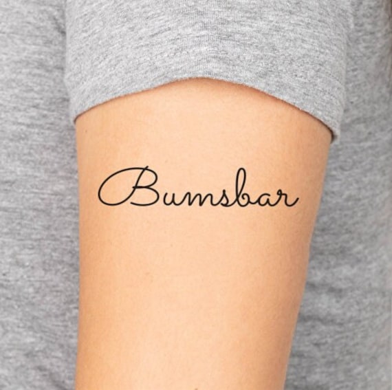 Bumsbar Tattoo | Temporär von Etsy - saufenistauchsport