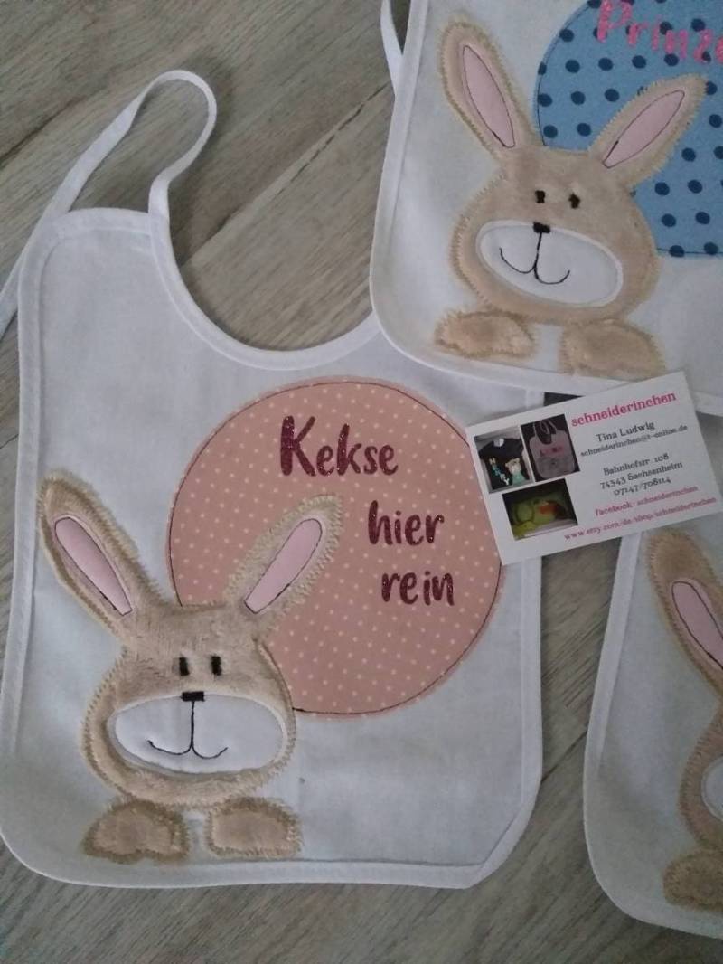 Lätzchen Hase von Etsy - schneiderinchen