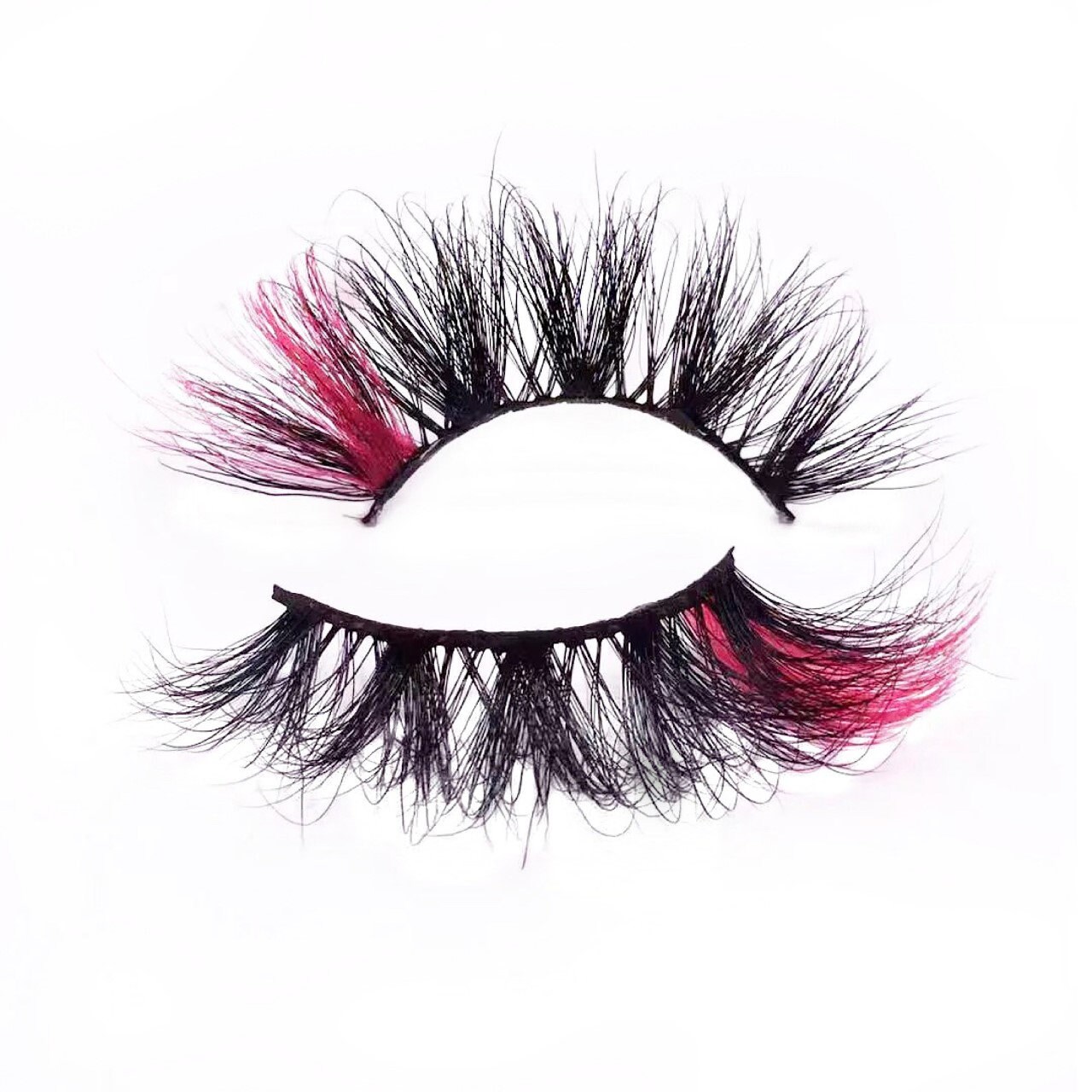 Bombe | Hot Pink Wimpern 1 Ton Streifen Wimperntusche 25mm von Etsy - shopcolorlashhouse