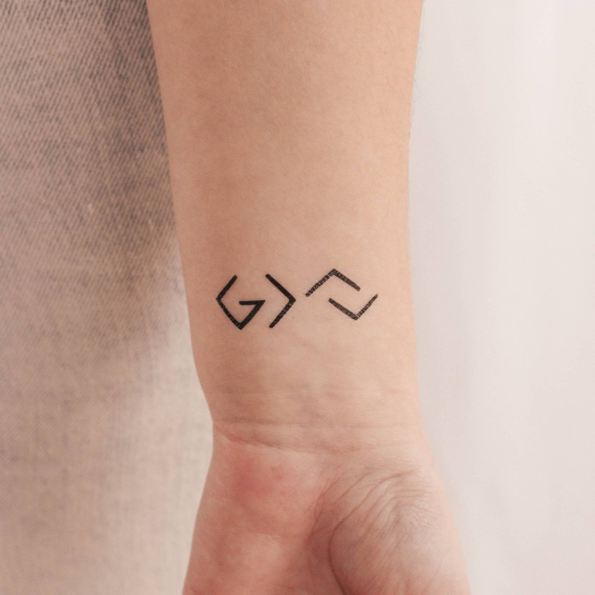 Gott Ist Größer Als Meine Höhen Und Tiefen Temporäres Tattoo | 3Er Set von Etsy - smalltattoos