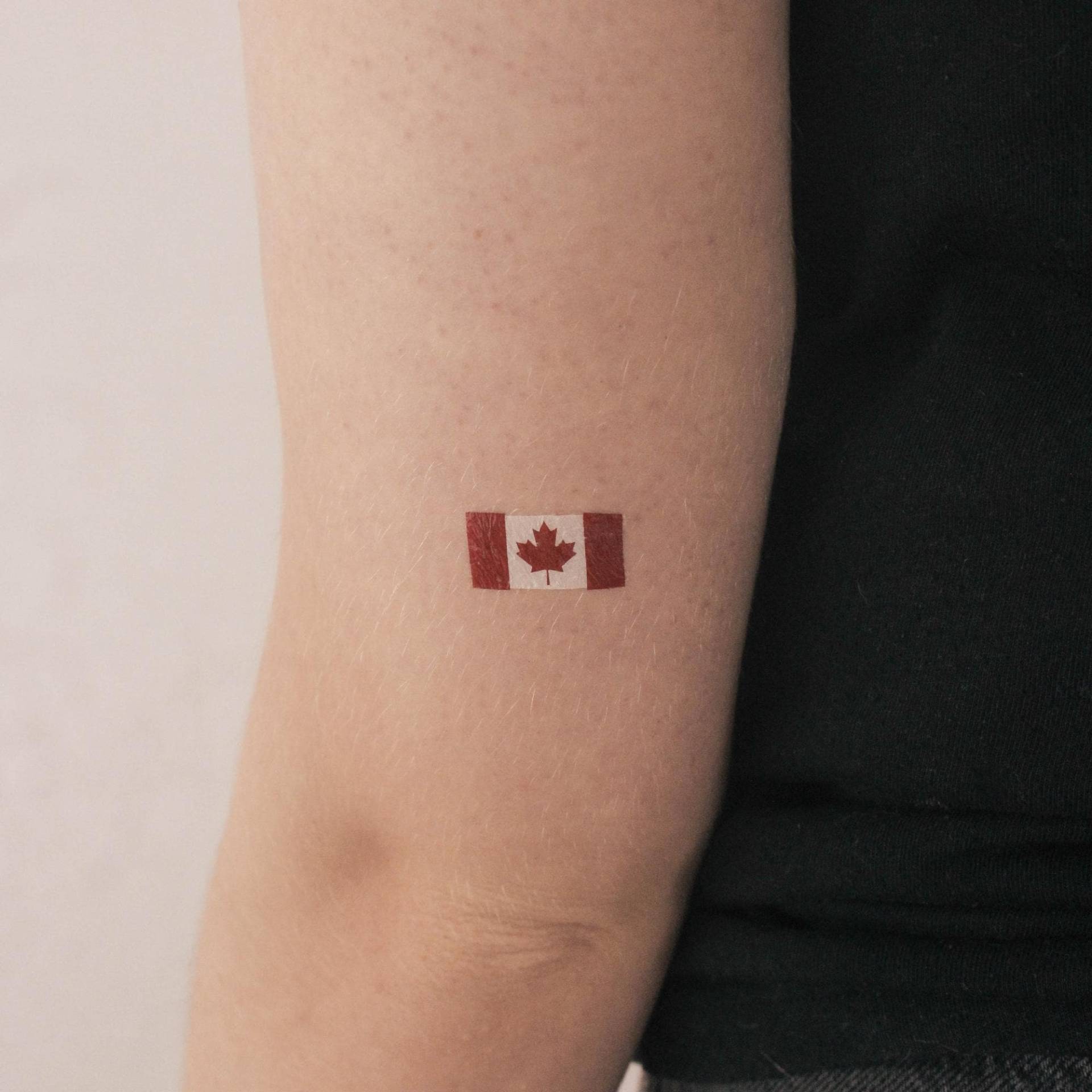 Kanada Flagge Temporäres Tattoo | 3Er Set von Etsy - smalltattoos