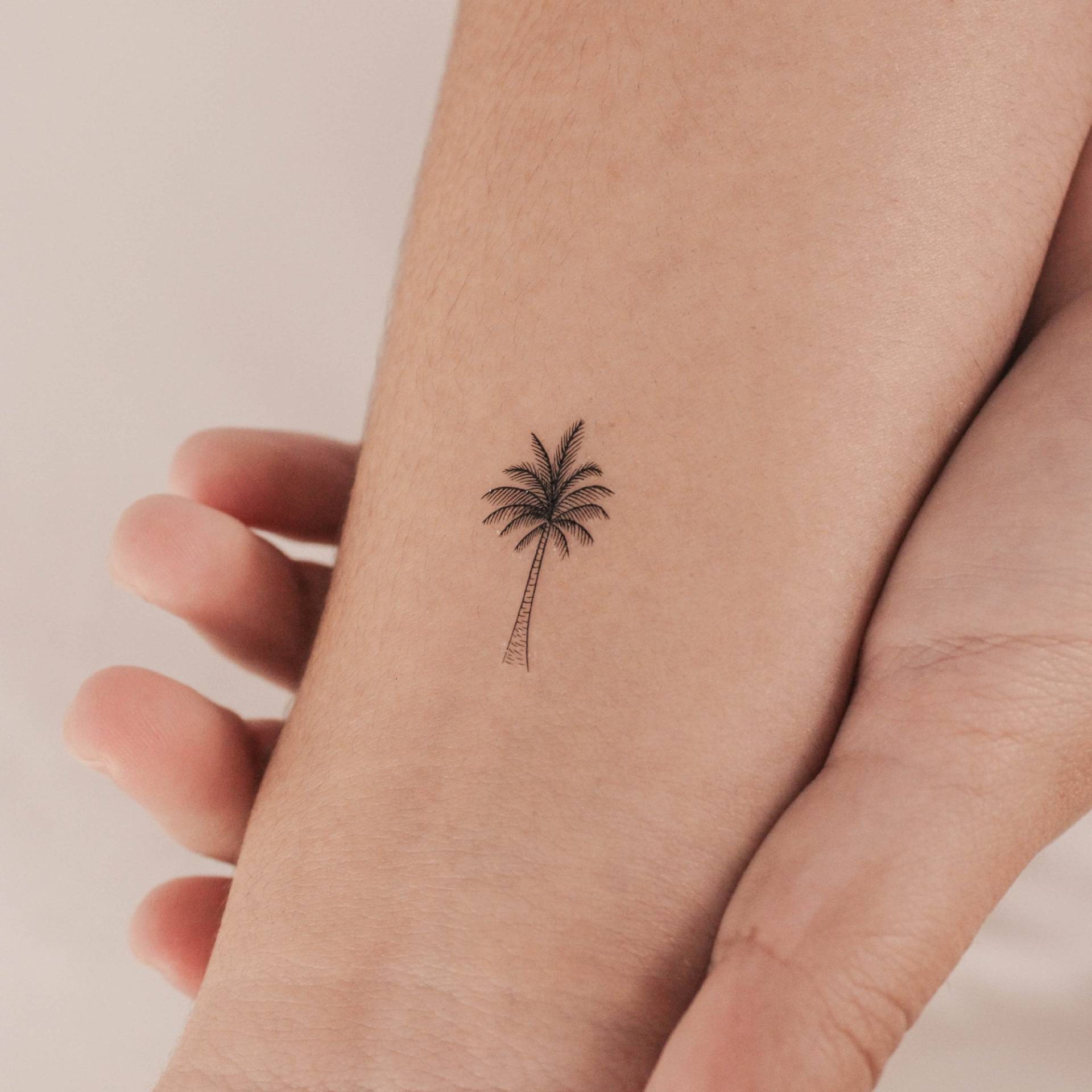 Kleine Palme Temporäres Tattoo | 3Er Set von Etsy - smalltattoos