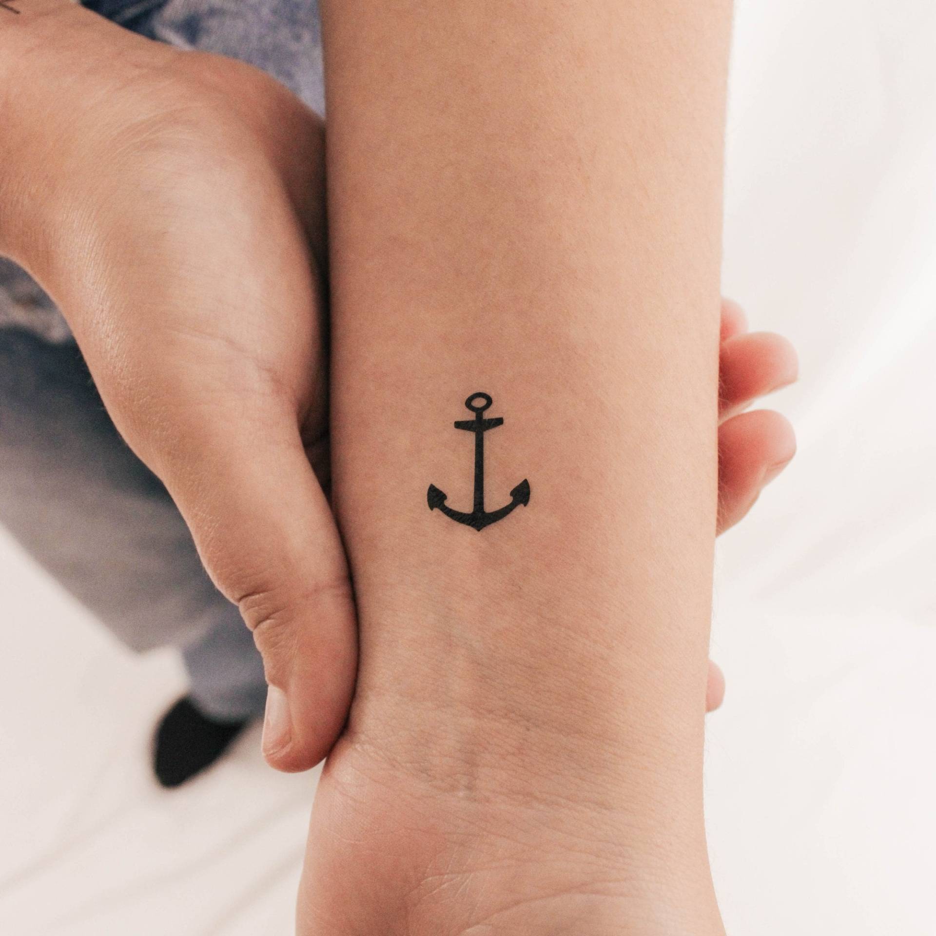 Kleiner Anker Temporäres Tattoo | 3Er Set von Etsy - smalltattoos