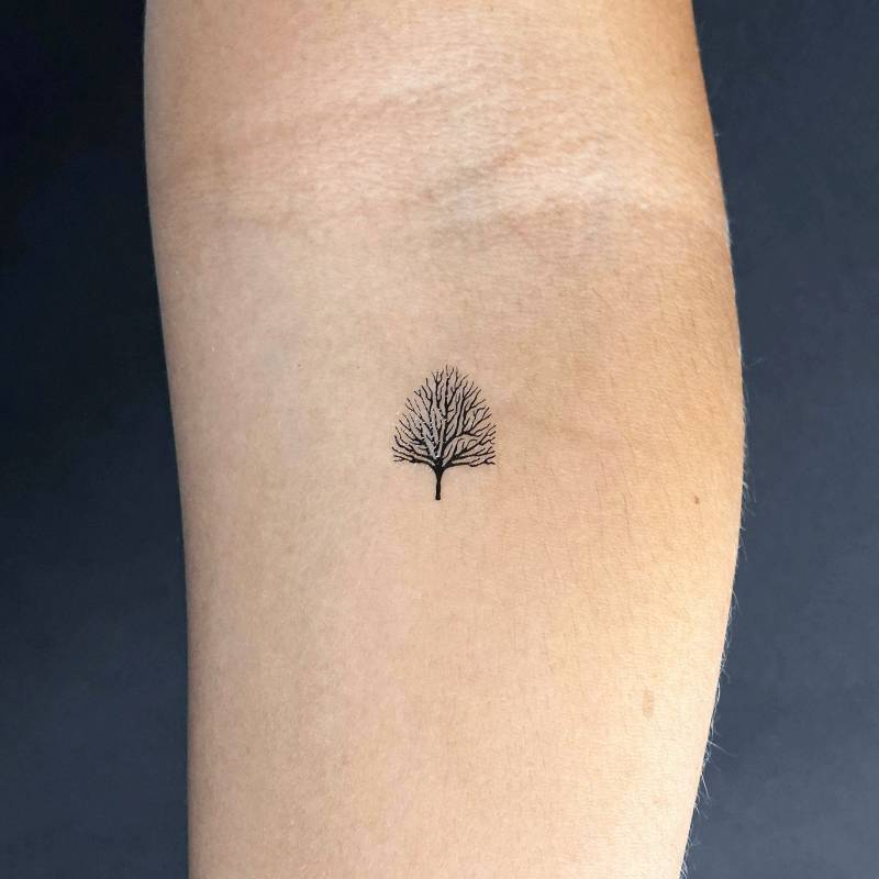 Laubloser Baum Temporäres Tattoo | 3Er Set von Etsy - smalltattoos