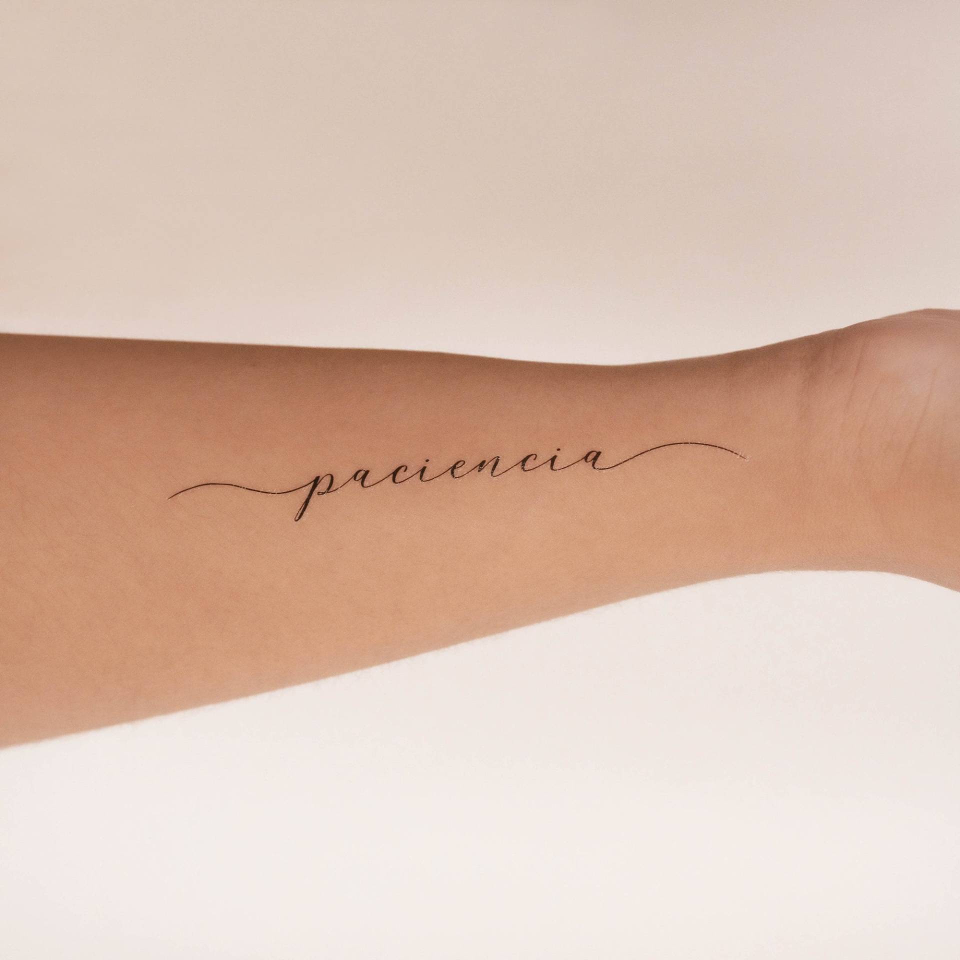 Paciencia Temporäres Tattoo | 3Er Set von Etsy - smalltattoos