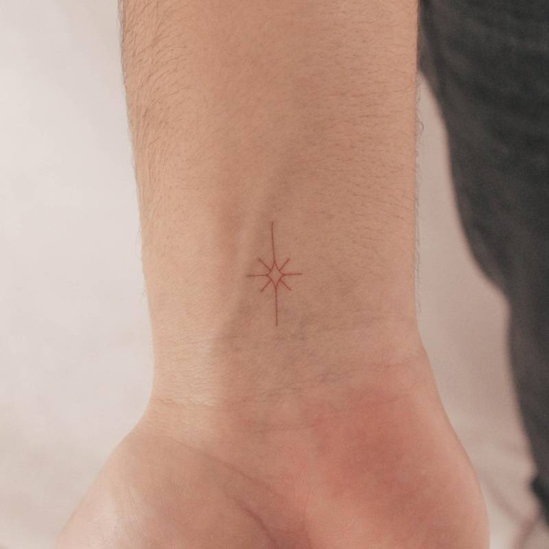 Roter Morgenstern Temporäres Tattoo Von Jakenowicz | 3Er Set von Etsy - smalltattoos