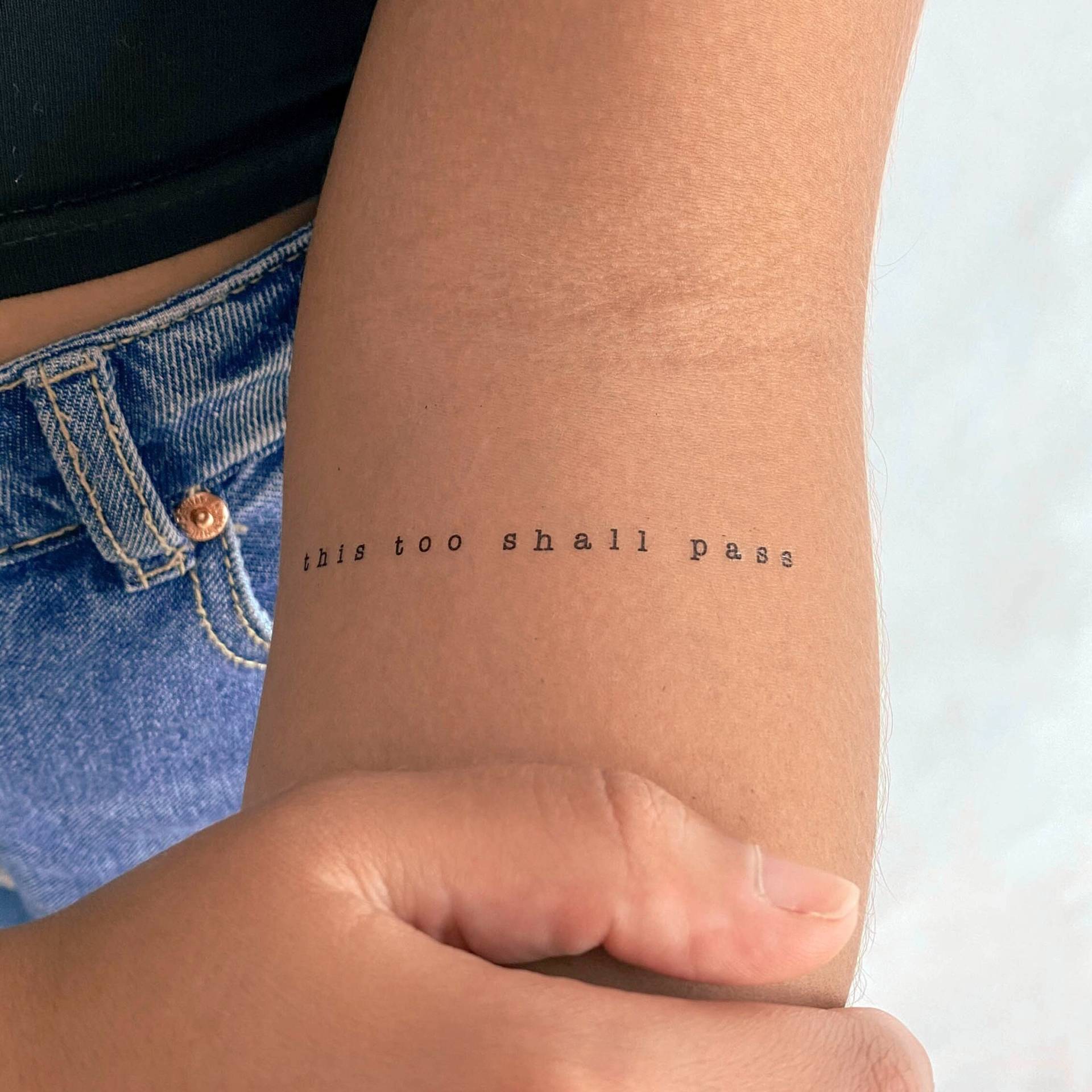 This Too Shall Pass Temporäres Tattoo | 3Er Set von Etsy - smalltattoos