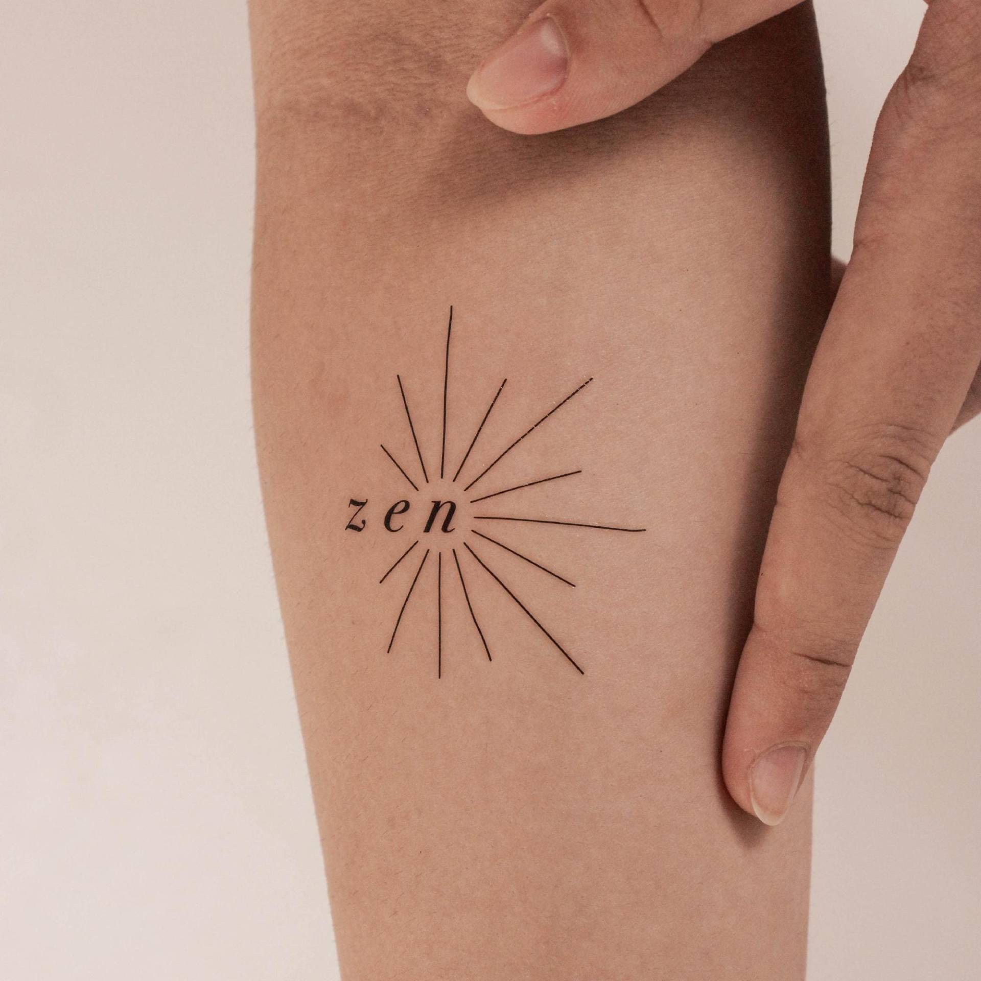 Zen Temporäres Tattoo | 3Er Set von Etsy - smalltattoos