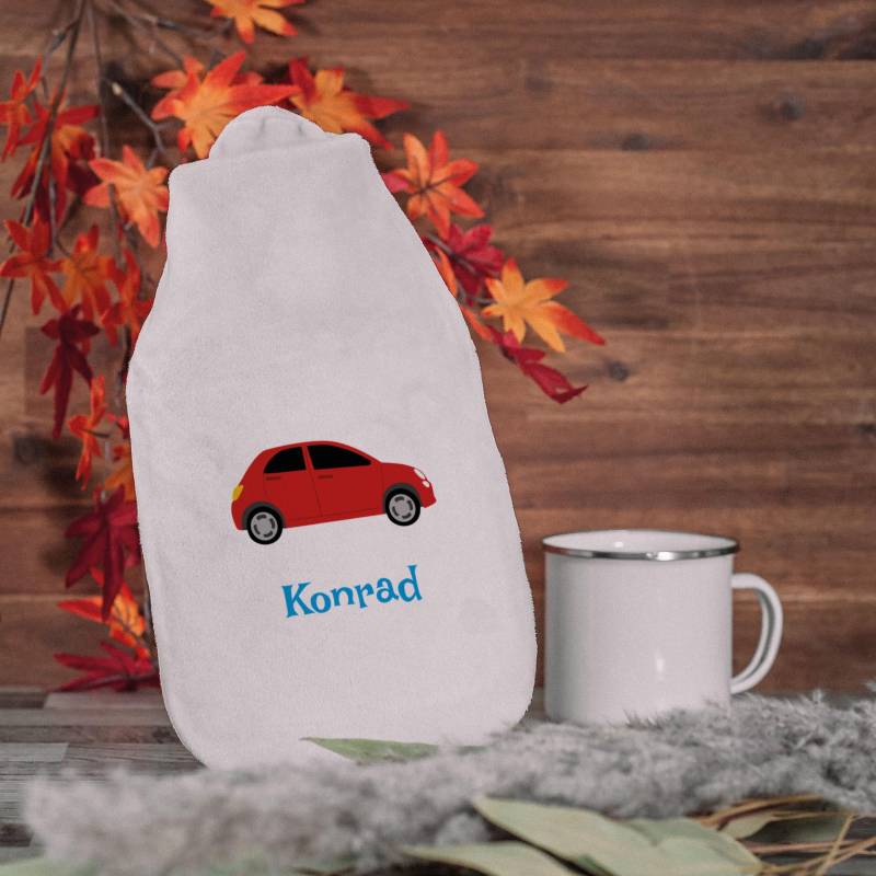 Wärmflasche "Auto" Für Kinder Mit Individuellem Druck von Etsy - stempelfabrikde