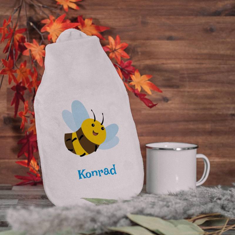 Wärmflasche "Biene" Für Kinder Mit Individuellem Druck von Etsy - stempelfabrikde