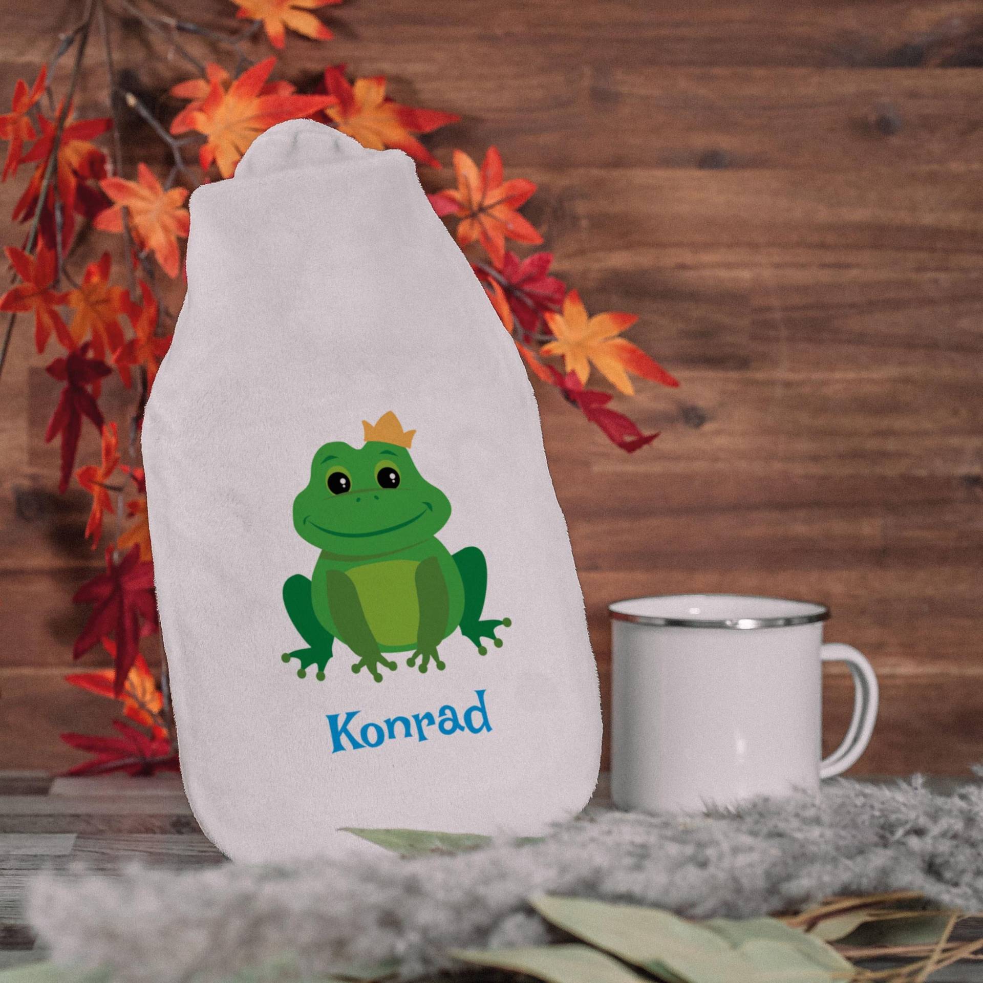 Wärmflasche "Frosch" Für Kinder Mit Individuellem Druck von Etsy - stempelfabrikde