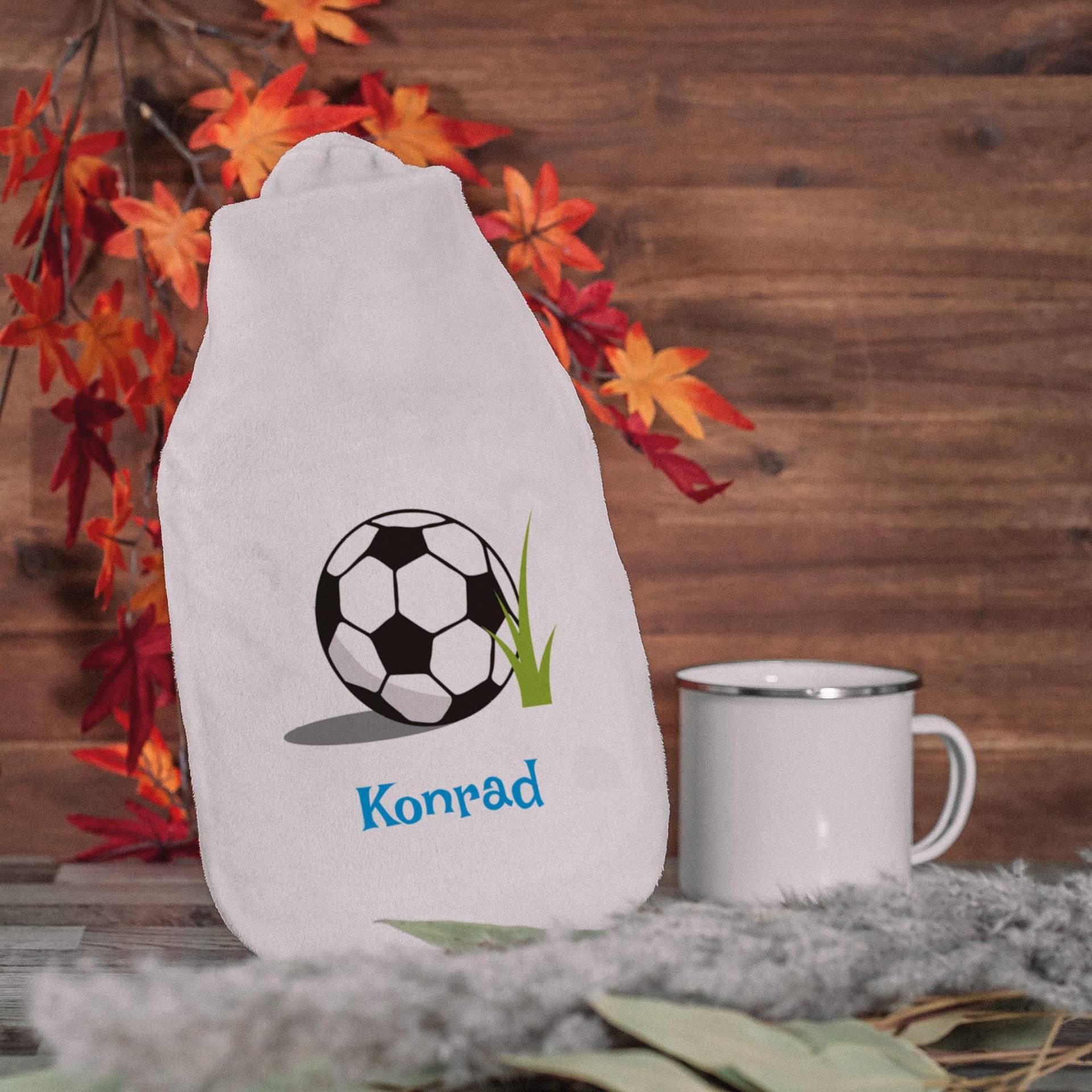 Wärmflasche "Fußball" Für Kinder Mit Individuellem Druck von Etsy - stempelfabrikde