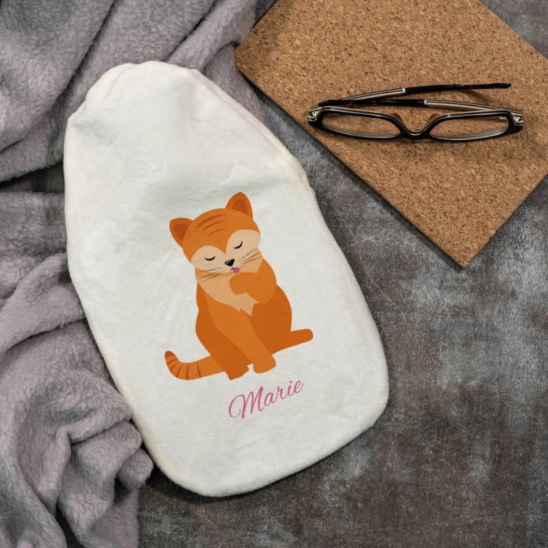 Wärmflasche "Katze" Für Kinder Mit Individuellem Druck von Etsy - stempelfabrikde