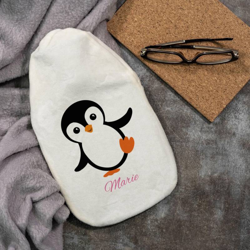 Wärmflasche "Pinguin" Für Kinder Mit Individuellem Druck von Etsy - stempelfabrikde