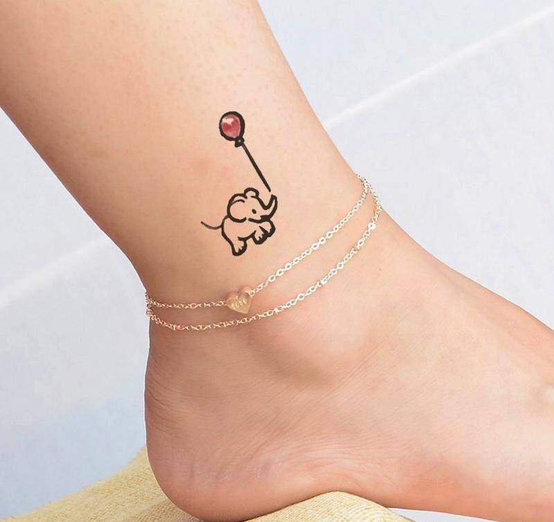 Mini Temporäres Tattoo/Elefant Ballon Schönes von Etsy - tattooprint