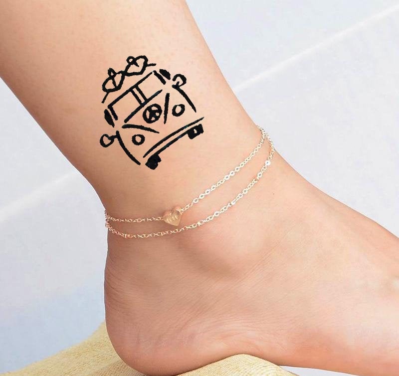 Mini Temporäres Tattoo/Van Tattoo/ Wunderschönes von Etsy - tattooprint